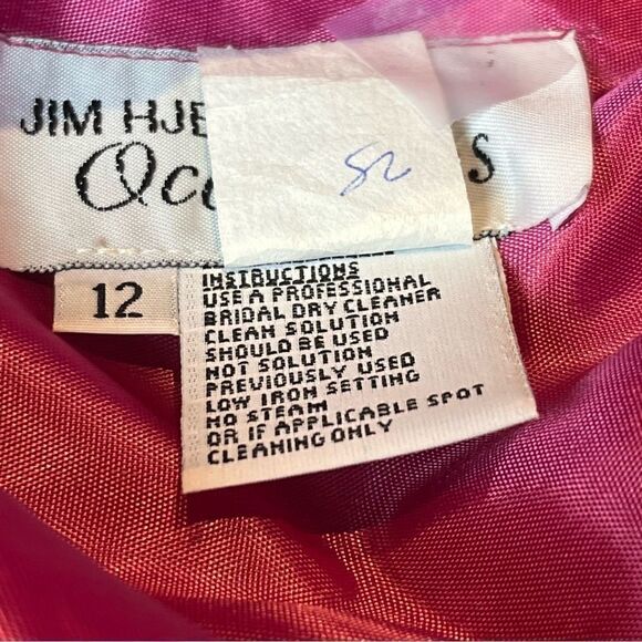 Jim Hjelm Occasions Sleeveless Long Formal Gown Mauve V neck Size 12 - Picture 5 of 8